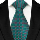 Green Formal Classic Jacquard Woven 8CM Polka Dot Necktie