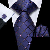 red blue dot design necktie 