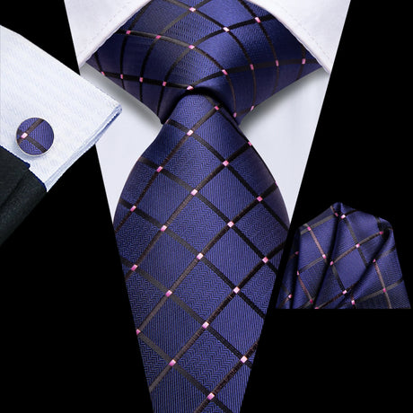 red blue dot design necktie 