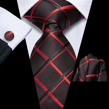 Red brown color necktie 