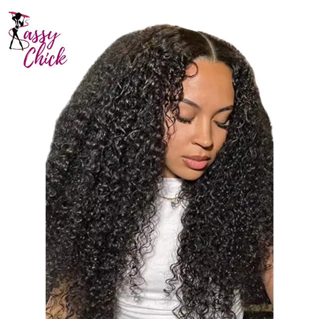 Frontal Curly Lace 13x4 13x6 Human Hair Wigs Sassy Chick Logo