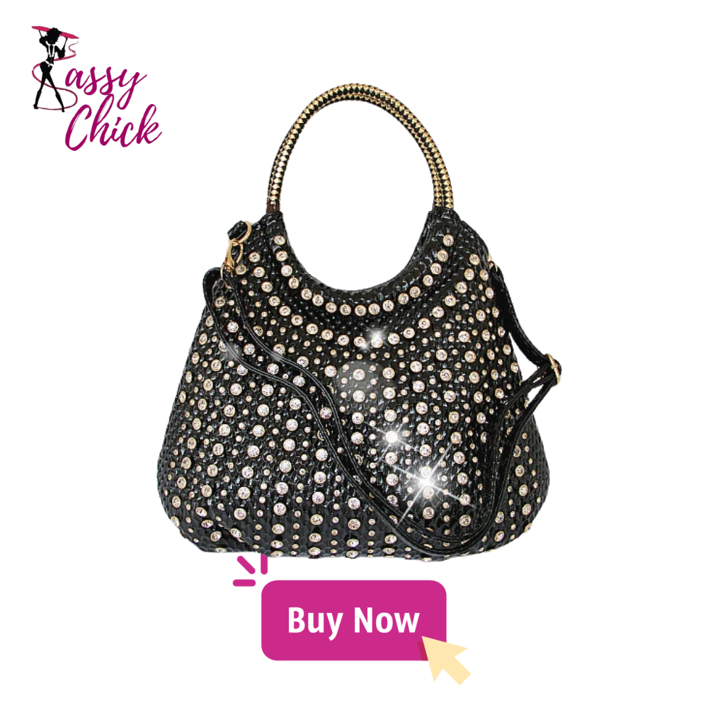 Genuine Leather Diamonds Women Handbags