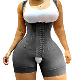 Grey Girdles Corset Bodysuit Shapewear