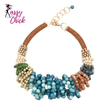 Girl Trendy Exaggerated Individual Beaded Necklace Sassy Chick Logo