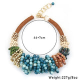 Size of Girl Trendy Exaggerated Individual Beaded Necklace