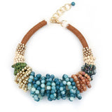 Girl Trendy Exaggerated Individual Beaded Necklace