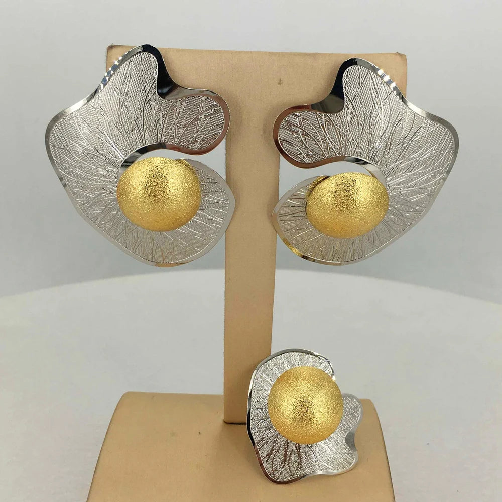 earring and ring