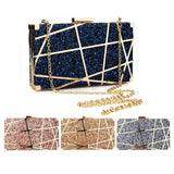 four variants handbag blue pink gold silver