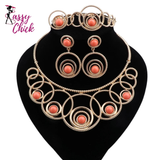 Gold Color Dubai Jewelry Sassy Chick Logo
