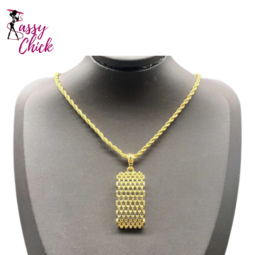 Gold Exquisite Necklace Set Sassy Chick Logo