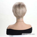Back of Gold Natural For Women Short Curly Synthetic Wigs