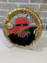 Gold Orange Lady Wreath