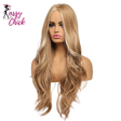 Golden Highlight Long Wavy Synthetic Wigs Sassy Chick Logo