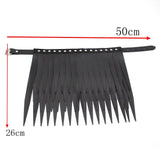 Size of Gothic PU Leather Long Tringle Necklaces