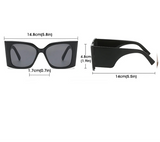 Size of Gradient Color  Oversized Square Sunglasses