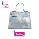 Gradient Crocodile Pattern Lady Commuter Shoulder Bag