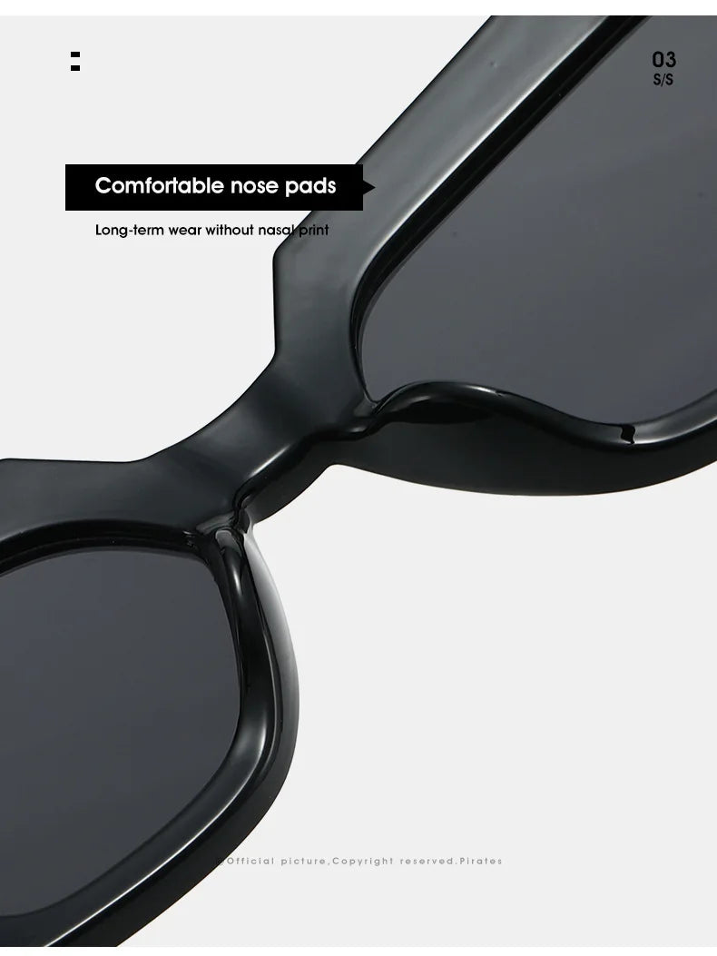 Details of Gradient Driving Square Cat Eye Crystal Sunglasses