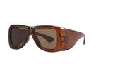 Brown Gradient Hip-Hop Vintage Oversized Sunglasses