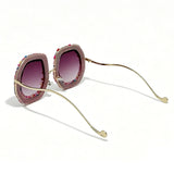 Gradient Oversized Colorful Candy Round Sunglasses
