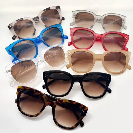 Collection of Gradient Rivets Square UV400 Sunglasses