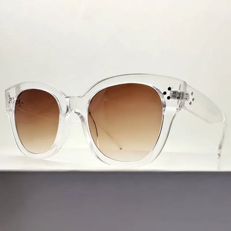 Gradient Rivets Square UV400 Sunglasses