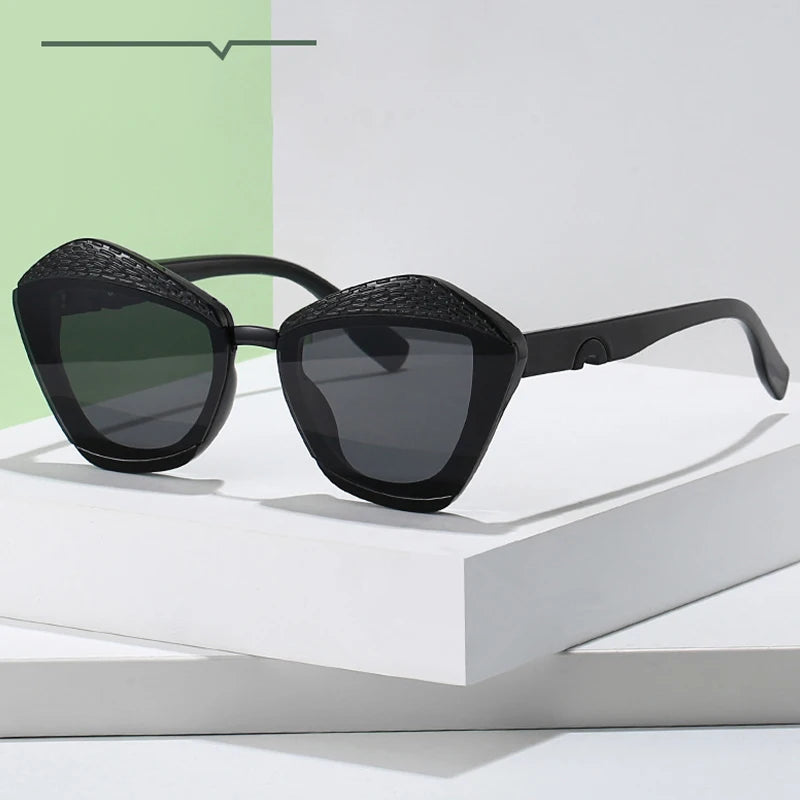 Gradient Vintage Square Sunglasses
