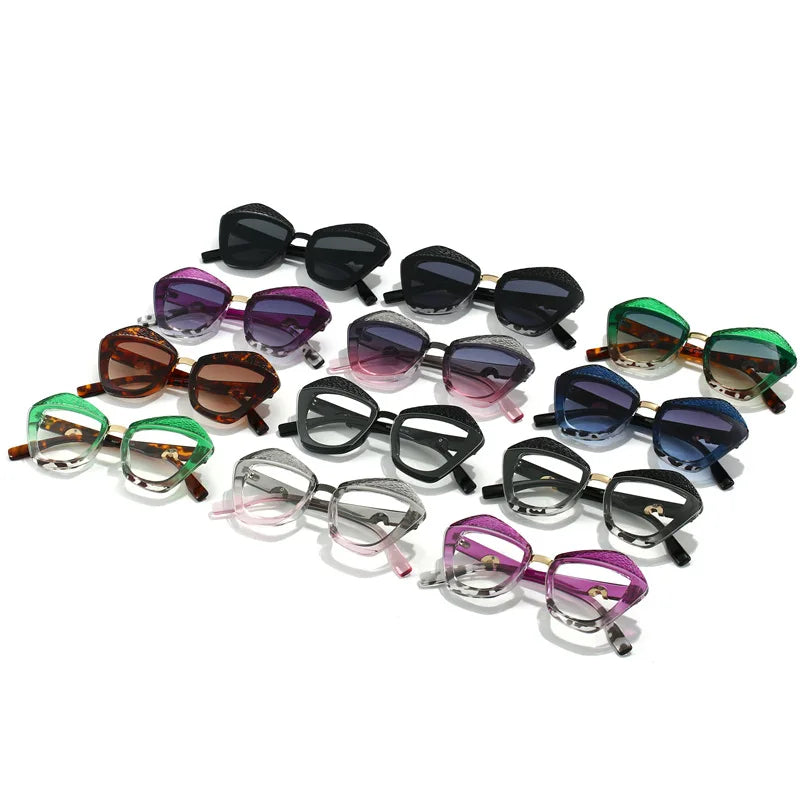 Collection of Gradient Vintage Square Sunglasses