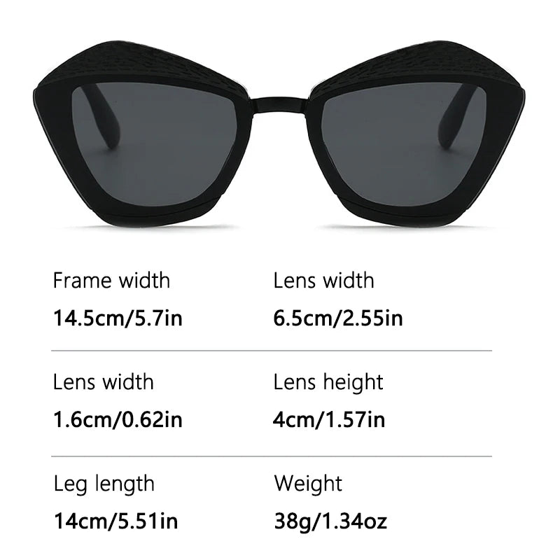Size of Gradient Vintage Square Sunglasses