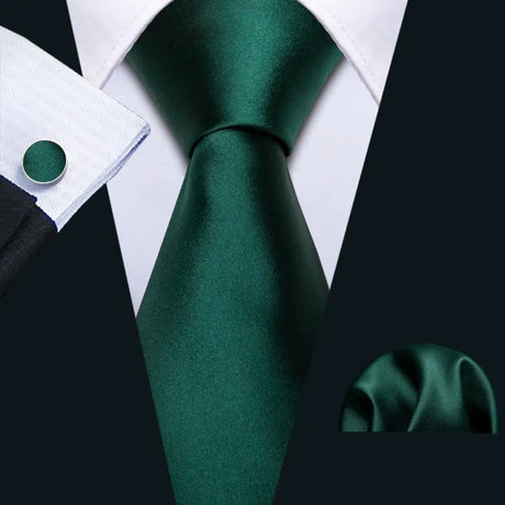 Green Mint Teal Silk Men Tie Set