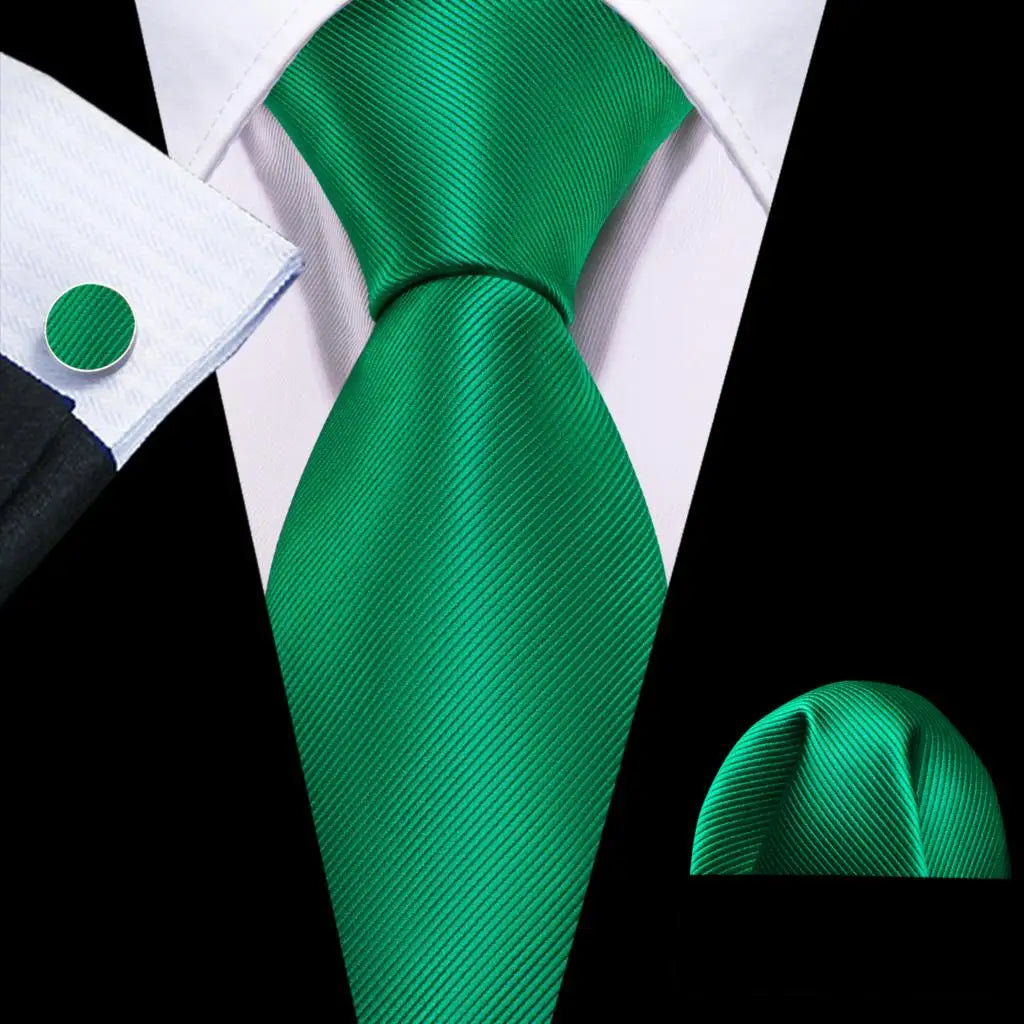 Green Mint Teal Silk Men Tie Set