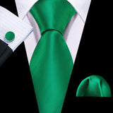 Green Mint Teal Silk Men Tie Set