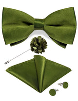 Green Red Unique Pre-tied Bowtie