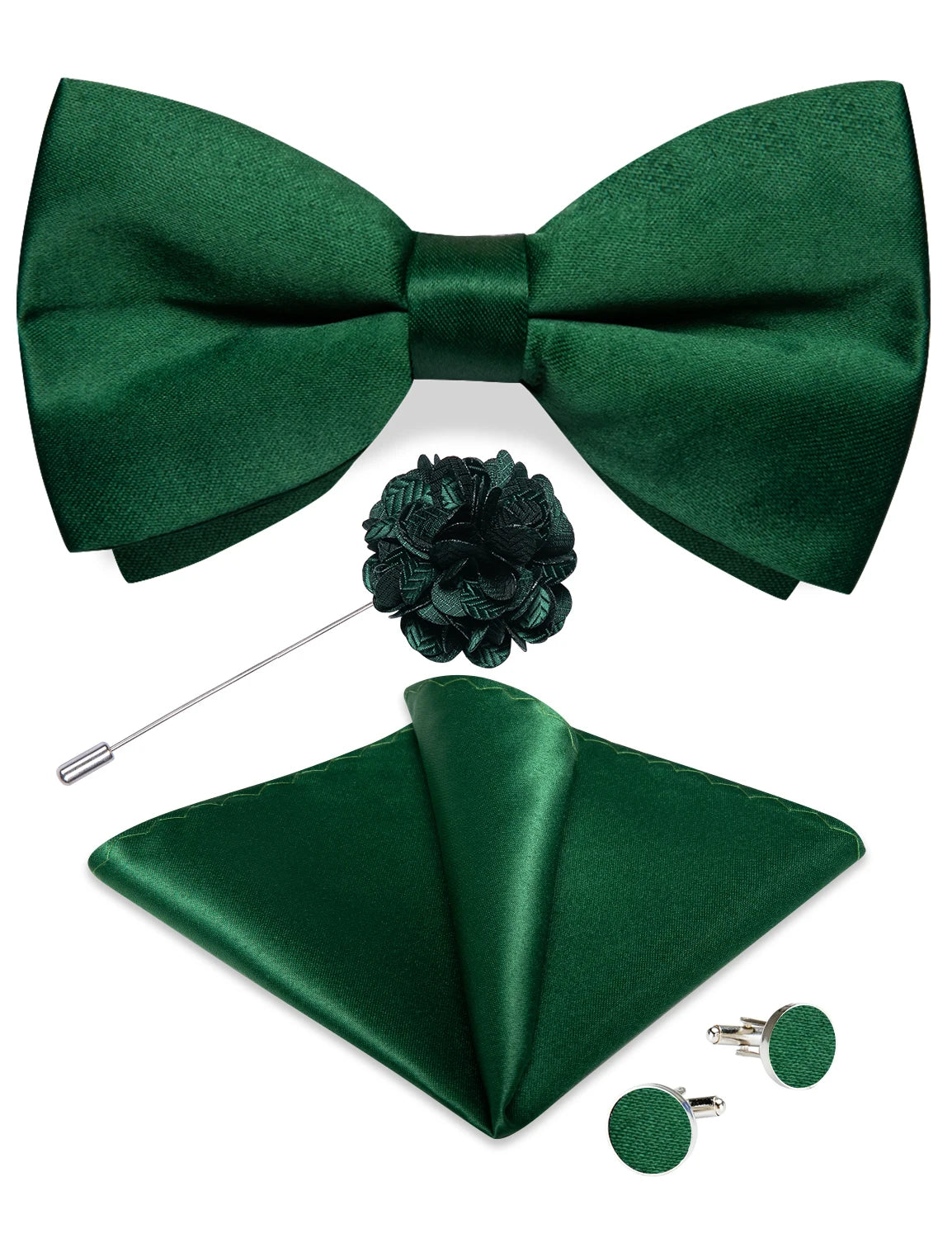 Green Red Unique Pre-tied Bowtie