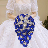 Blue Waterfall Bridal Flower Bouquets