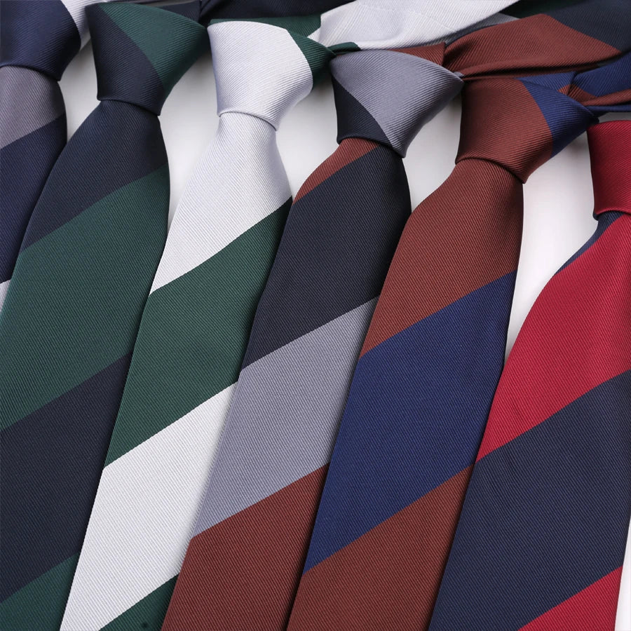 Collection of Groom Jacquard Woven 8CM Striped Men's Tie