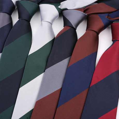 Collection of Groom Jacquard Woven 8CM Striped Men's Tie