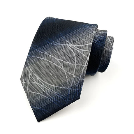 Groom Jacquard Woven 8CM Striped Men's Tie