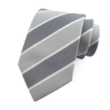 grey Groom Jacquard Woven 8CM Striped Men's Tie