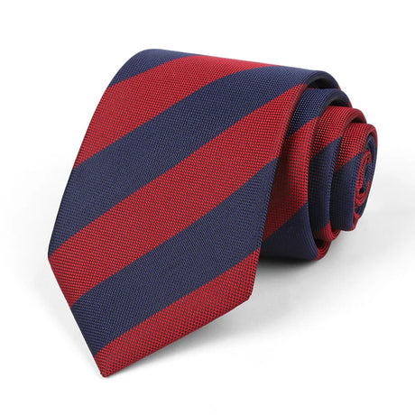 red blue Groom Jacquard Woven 8CM Striped Men's Tie