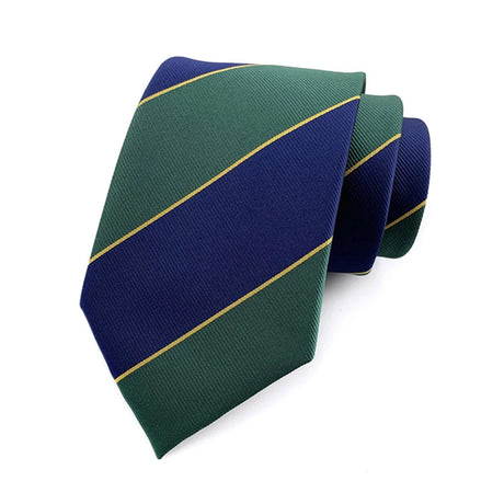 green blue Groom Jacquard Woven 8CM Striped Men's Tie