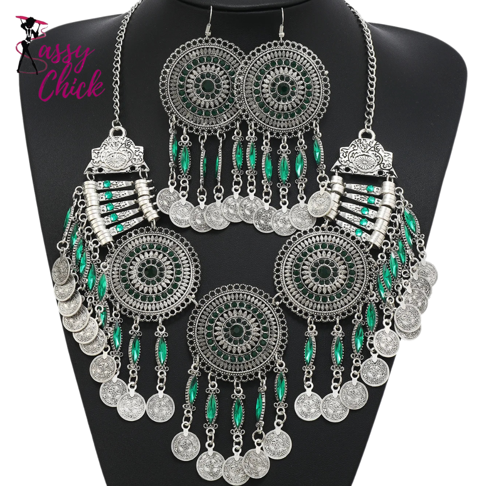 Gypsy Bohemian Tassel Jewelry Sets Sassy Chick Logo