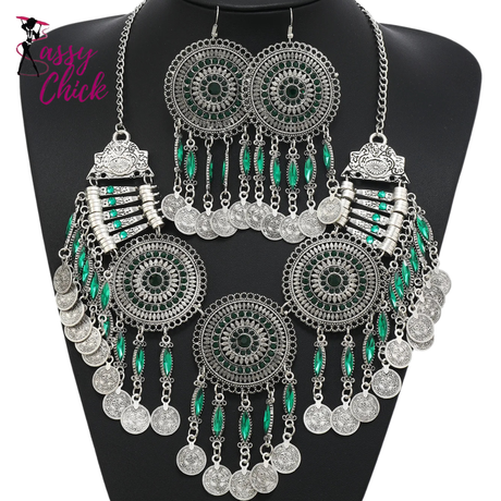 Gypsy Bohemian Tassel Jewelry Sets Sassy Chick Logo