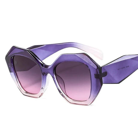 Big Frame Polygon Sunglasses