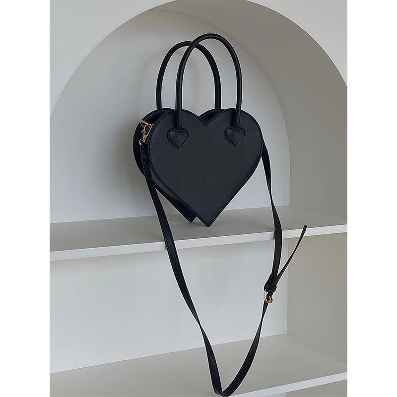 Retro Cool Girls Love Heart Tote Handbags