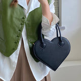 Retro Cool Girls Love Heart Tote Handbags