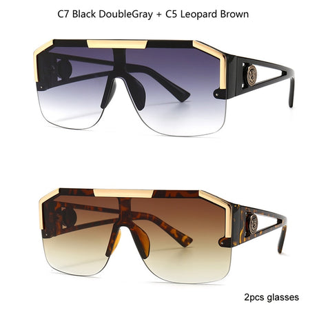 Retro Oversized Square Sunglasses