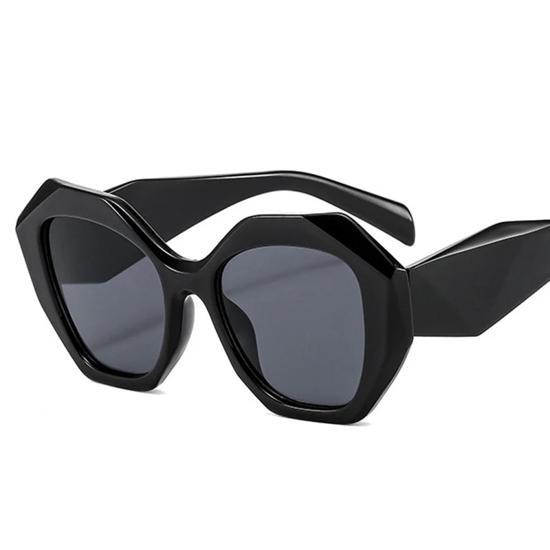 Big Frame Polygon Sunglasses