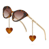 Vintage Chain Heart Sunglasses