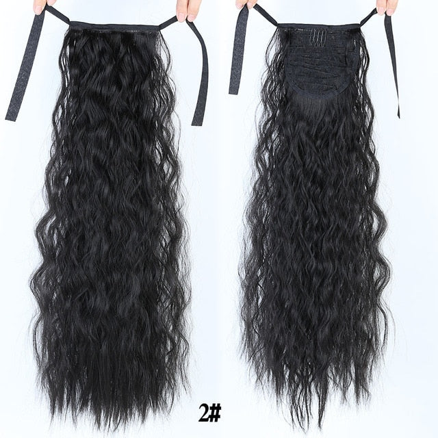 Long Afro Curly Hair Wig Extension