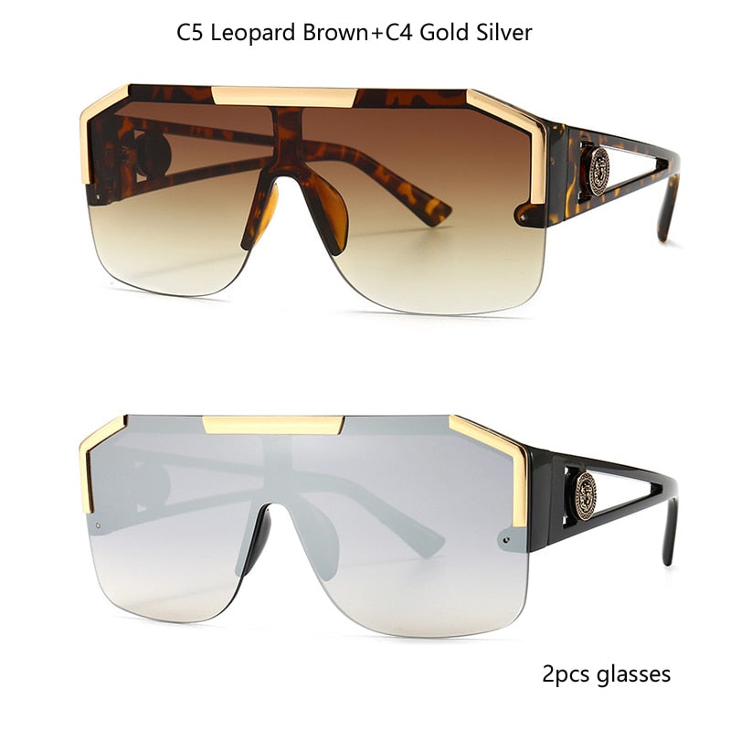 Retro Oversized Square Sunglasses